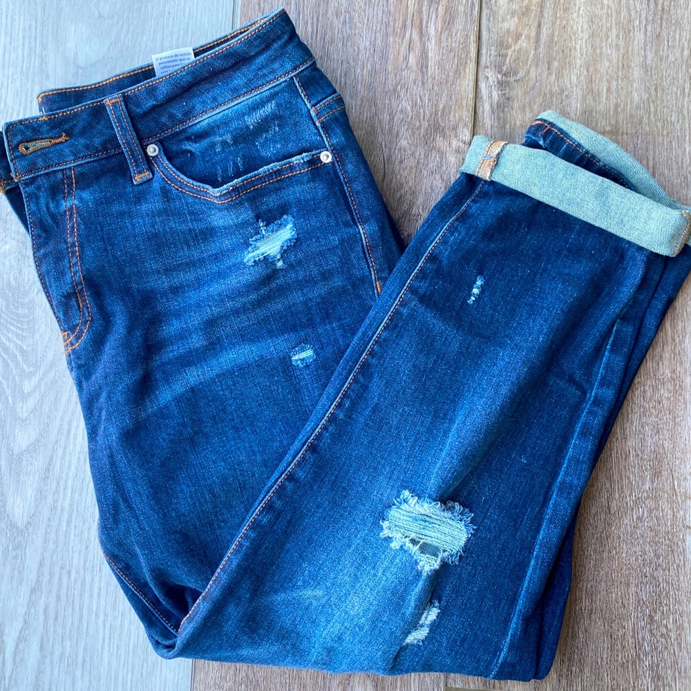 Womens denim capris